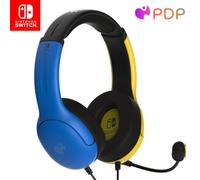 PDP LVL40 Auriculares estéreo Nintendo Switch, Amarillo y Azul [Amazon Exclusive]