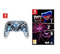 PDP Mando Afterglow Deluxe Wireless Nintendo Switch, Normal, Gris (Prismatic) + POPPY PLAYTIME TRIPLE PACK - NINTENDO SWITCH