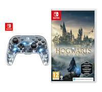 PDP Mando Afterglow Deluxe Wireless Nintendo Switch, Normal, Gris (Prismatic) + Videojuego para Switch Warner Games Hogwarts Legacy: The Legacy of Hogwarts (ES)