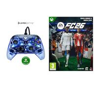 PDP Mando con cable Afterglow para Xbox y Series X/S Azul (Prismatic) + EA SPORTS FC 26 Standard Edition XBOX Series X/XBOX One -disco | Videojuegos | Castellano