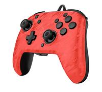 PDP Mando Pro Faceoff Deluxe + Audio Chat Camo Rojo (Nintendo Switch)