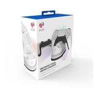PDP METAVOLT PS5 Dual Charger White For Sony Playstation PS5 - PS4, Officially Licensed