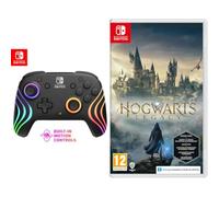 PDP Nintendo Switch Afterglow Wave- Wireless- Black + Videojuego para Switch Warner Games Hogwarts Legacy: The Legacy of Hogwarts (ES)