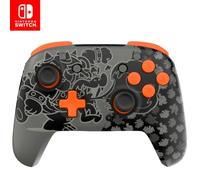 PDP REMATCH GLOW - Controlador inalámbrico Nintendo Switch Pro, controles de movimiento completo, con licencia para Nintendo Switch, modelo Lite y OLED, batería recargable, brilla en la oscuridad