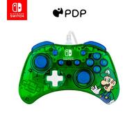 PDP Rock Candy Wired Gaming Switch Pro mando - Official License Nintendo - OLED / Lite Compatible - Compact, Durable Travel mando - Luigi