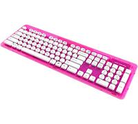 PDP - Teclado Rock Candy Wireless, Color Rosa (PC/Mac), teclado AZERTY francés