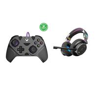 PDP Xbox Victrix Gambit Prime Wired Controller Gray + Skullcandy PLYR Cascos OverEar Inalámbricos Multiplataforma Gaming Enhanced Sound Perception 24hAutonomía Micrófono IA Compatible Xbox PS PC Negro