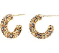 PdPaola 88237765 - Pendientes de aro para mujer, plata 925, zafiro, talla única