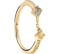 PdPaola Anillo para mujer de plata 925 labradorita 32020759, 56, Plata de ley, Zirconia cúbica