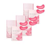 PDRN - Máscara de ojos de gelatina de colágeno rosa, parches de hidrogel con colágeno, profundamente hidratante, antiarrugas, parches debajo de los ojos para ojos hinchados y ojeras, reafirmante para