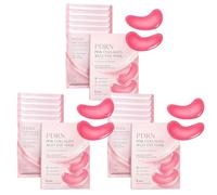 PDRN Máscara de ojos de gelatina de colágeno rosa, profundamente hidratante, antiarrugas, parches debajo de los ojos para ojos hinchados y ojeras, reafirmante para el aspecto de arrugas, líneas finas