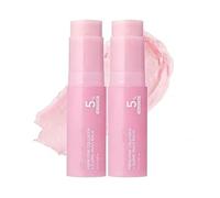 PDRN Pink Collagen Volume Multi Balm Sticks, Face Moisturizer with Peptides, suaviza las líneas finas, Firming Plumping Skin Care, Hydrating Stick for Lips Eyes Neck (2pcs)