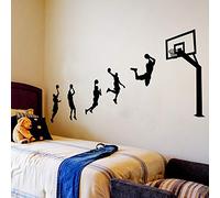 Pdrui Pegatinas de Pared, Lanzar Baloncesto Etiqueta de la Pared Como Decoración de la Pared Para Dormitorio Sala de Estar Cuarto de los Niños, Arte de Bricolaje Hogar Pegatina Mural, 123×203cm
