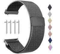 PDSQL Correas de reloj de liberación rápida, fuerte cierre magnético para hombres y mujeres, correas de reloj inteligente de metal de acero inoxidable de alta calidad, 20 mm, 22 mm, 24 mm, 14 mm, 16