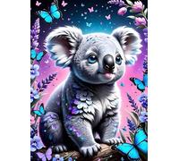 PDSYUCHEN 1000 Piezas ，Colorido Rompecabezass ，Imágenes ，Gifts ，Cute Koalas Abstract Art Poster ，Juguetes Divertidos Y Desafiantes para Toda La Familia - Tz69Kj