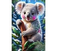PDSYUCHEN 1000 Piezas ，Colorido Rompecabezass ，Imágenes ，Gifts ，Cute Koalas Abstract Art Poster ，Juguetes Divertidos Y Desafiantes para Toda La Familia - Tz68Kj