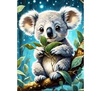 PDSYUCHEN 1000 Piezas ，Colorido Rompecabezass ，Imágenes ，Gifts ，Cute Koalas Abstract Art Poster ，Juguetes Divertidos Y Desafiantes para Toda La Familia - Tz65Kj