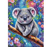 PDSYUCHEN 1000 Piezas ，Colorido Rompecabezass ，Imágenes ，Gifts ，Cute Koalas Abstract Art Poster ，Juguetes Divertidos Y Desafiantes para Toda La Familia - Tz70Kj