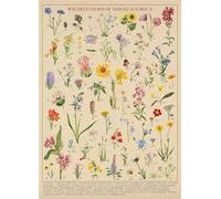 PDSYUCHEN 1000 Piezas Rompecabezas - Poster - Difficult Rompecabezas - Gifts - Vintage Flowers Illustrations - Imagen Artística De Un Juego para Aliviar El Estrés En Adultos - Tz216Kj