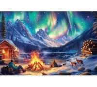 PDSYUCHEN Rompecabezas 1000 Piezas ,Colorido Rompecabezas ,Poster ,Auroras Abstract Painting ,Decoración De Paredes ,Juego Personalizado para Adultos con Juguetes Infantiles - Tz172Kj