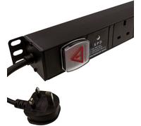 PDU UK Negro Con 8/10/12 Vías Vertical 1U Sin/Son Protección Contra Picos