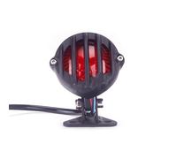 PDURMBUAB Luz Trasera De Freno Para Motocicleta Chopper Street Bob Touring Custom Cafe Racer Parada De Marcha Trasera(Black)