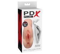 PDX ELITE Masturbador Realista Marca Pdx Elite Pdx Plus Perfect Pussy Double Stroker Masturbador Vagina Y Ano Natural, color Multicolor