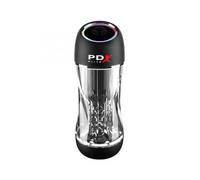 PDX ELITE - MASTURBADOR STROKER VIEWTUBE PRO VIBRADOR TRANSPARENTE