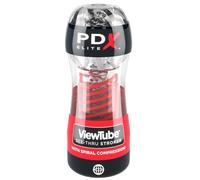 PDX Elite Masturbador masculino Stroker Viewtube 2 Espiral transparente