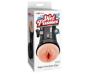 PDX Wet Pussies - Super Luscious Lips Self-Lubricating Stroker, Light, 9,1 cm
