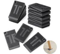 Pe&Hui Almohadillas niveladoras de Muebles, Paquete de 20 cuñas niveladoras de Mesa de Goma Flexible para cuñas de Nivel de mejoras para el hogar, cuñas para gabinetes, cuñas para sillas, nivelador d