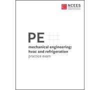 PE Mechanical Engineering: HVAC and Refrigeration Practice Exam