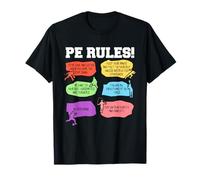PE Reglas Educación Física Profesor de Enseñanza Camiseta