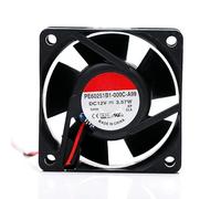 PE60251B1-000C- A99 12V 3.57W 60X60X25MM 2-Wire Cooling Fan