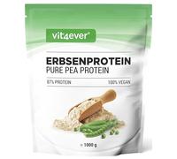 Pea Protein - Pura Proteína de Guisante en Polvo 1000 g (1 kg) - 87% Proteína - 100% Aislado de Proteína de Guisante - Sin gluten, sin soja, sin lactosa - Vegano - Origen Bélgica