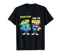 Peace 6 out Now I'm 7, Divertido Meme de Graffiti del 67 cumpleaños Camiseta