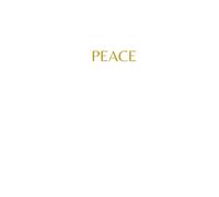 PEACE: A Decorative Hard Cover White & Gold Book: Coffee Table Books, Faux Book for Bookshelf, Fashion Design (Decorative Coffee Table Books - White & Gold)