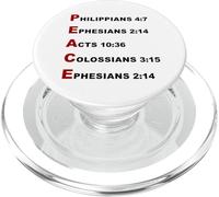 Peace Acrostic - 5 Christian Faith Bible Verse Scriptures PopSockets PopGrip para MagSafe