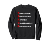 Peace Acrostic - 5 Christian Faith Bible Verse Scriptures Sudadera