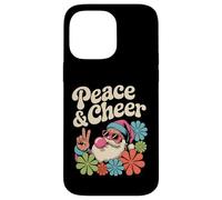 Peace and Cheer Groovy Retro Christmas Santa Hippie Holiday Carcasa para iPhone 14 Pro MAX
