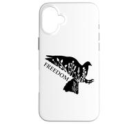 Peace and Freedom Sign That Says Freedom Dove Freedom Saying Carcasa para iPhone 16 Plus