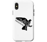 Peace and Freedom Sign That Says Freedom Dove Freedom Saying Carcasa para iPhone X/XS