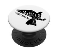 Peace and Freedom Sign That Says Freedom Dove Freedom Saying PopSockets PopGrip Adhesivo