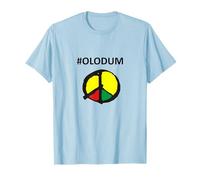 Peace and Love Tees Camiseta Olodum Camiseta Blue Talla S Unisex-niños Manga Corta Camisa