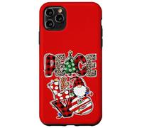 Peace and Love Xmas Elements Graphic Christmas GNOME Women Carcasa para iPhone 11 Pro MAX