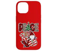 Peace and Love Xmas Elements Graphic Christmas GNOME Women Carcasa para iPhone 14