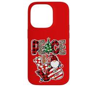 Peace and Love Xmas Elements Graphic Christmas GNOME Women Carcasa para iPhone 14 Pro