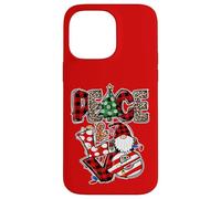 Peace and Love Xmas Elements Graphic Christmas GNOME Women Carcasa para iPhone 14 Pro MAX
