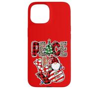 Peace and Love Xmas Elements Graphic Christmas GNOME Women Carcasa para iPhone 15