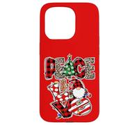 Peace and Love Xmas Elements Graphic Christmas GNOME Women Carcasa para iPhone 15 Pro